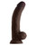 Shaft Model C Flexskin Liquid Silicone 9.5" Curved Dong With Balls - Mahogany