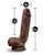 Blush Dr. Skin Glide 8.5" Self Lubricating Dildo With Balls - Chocolate