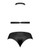Lust Juno Top With Velcro Choker Neck & Mini Short Black S/M