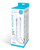 Glas 8" Realistic Ribbed Glass G-Spot Dildo With Balls - Clear