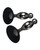 Evolved Joy Sticks 2 Pc Plug Set - Black/Chrome