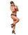 Love & Bondage Split Back Lace Booty Short, Blindfold & Wrist Ties Black S/M