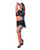 Sexy Time Courtney Polka Dot Mesh Halter & Skirt Black L/Xl