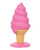 Naughty Bits Yum Bum Ice Cream Cone Butt Plug - Pink