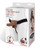 Lux Fetish 6" Rechargeable Strap On With Balls - Brown