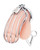 Blue Line Cock Cage With Anal Stimulator - Silver