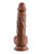 Evolved 8" Realistic Dildo With Balls - Dark
