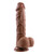 Evolved 8" Realistic Dildo With Balls - Dark