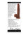 Evolved 8" Realistic Dildo With Balls - Dark
