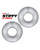 Hunky Junk Stiffy 2 Pack Cockrings - Clear Ice