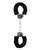 Shots Ouch Black & White Beginner'S Furry Hand Cuffs - Black