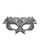 Shots Ouch Black & White Lace Eye Mask - Princess Black