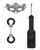Shots Ouch Black & White Introductory Bondage Kit #3 - Black