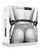 Shots Ouch Black & White Bonded Leather Hand Cuffs With Handle - Black