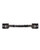 Shots Ouch Black & White Bonded Leather Hand Cuffs With Handle - Black