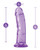 Blush B Yours Plus 8" Roar N Ride Dildo - Purple