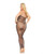 Rhinestone Fishnet Halter Top Bodystocking Black Qn