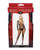 Rhinestone Fishnet Full Sleeved Bodystocking Black O/S