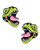 Neva Nude Black Light Dinosaur Pasties - Green O/S