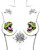 Neva Nude Black Light Dinosaur Pasties - Green O/S