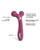 Love To Love Fireball Forked Vibrator - Plum Star
