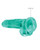 Shots Realrock Realistic Crystal Clear 8" Dildo With Balls - Turquoise