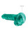 Shots Realrock Realistic Crystal Clear 7" Dildo With Balls - Turquoise