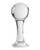 Gender X The Baller Glass Plug - Clear