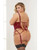 Super Sexy Bustier With G-String Wine Qn