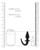 Shots Ouch Puppy Play Tail Butt Plug - Black