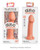 Pipedream Dillio Platinum 6" Big Hero Silicone Dildo - Peach
