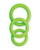 Shots Ouch 3 Pc Cock Ring Set - Glow In The Dark