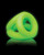 Shots Ouch Cock Ring & Ball Strap - Glow In The Dark