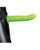Shots Ouch 8" Textured Curved Hollow Strap On - Glow In The Dark