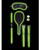 Shots Ouch Bondage Kit #1 - Glow In The Dark