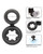Alpha Liquid Silicone Dual Magnum Ring - Black