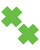 Neva Nude Temperature Reactive X Factor Pasties - Neon Green