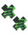 Neva Nude Temperature Reactive X Factor Pasties - Neon Green