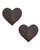 Neva Nude Temperature Reactive Heart Pasties - Neon Pink