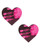 Neva Nude Temperature Reactive Heart Pasties - Neon Pink