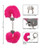 Ultra Fluffy Furry Cuffs - Pink