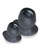 Oxballs Morphhole 2 Gaper Plug Large - Black Ice