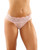 Bottoms Up Ivy Eyelash Lace Panty With Criss Cross Back & Bow Trims Light Pink S/M