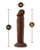 Blush Dr. Skin Plus 6" Posable Dildo - Chocolate