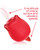 Wild Rose Rechargeable Silicone Suction & Tongue Vibrator - Red
