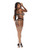 Purrfect Balconette Bra & Garter Panty Animal/Black S/M
