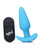 Bang! 21X Vibrating Silicone Butt Plug With Remote - Blue
