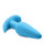 Bang! 21X Vibrating Silicone Butt Plug With Remote - Blue