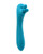 Evolved Heads Or Tails Rechargeable Vibrator - Teal