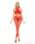 Pink Lipstick Gives You Hell Halter Bra, Pantyhose & G-String Red O/S
